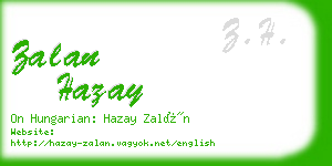 zalan hazay business card